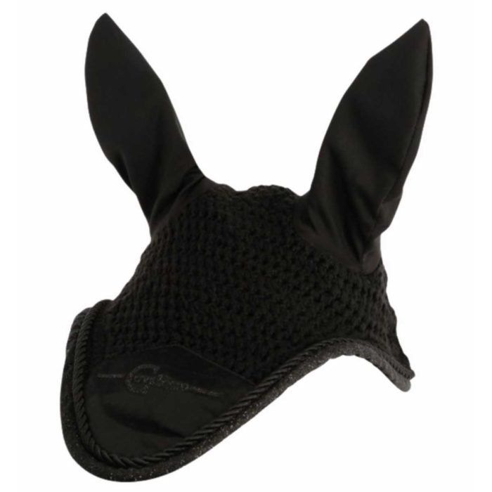 Bonnet chasse-mouche - noir - T. cheval