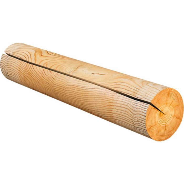 Barre d'obstacle en bois sec - Ø9cm - 3m50
