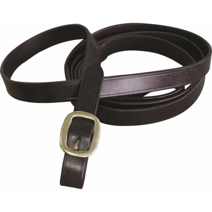 Longe de présentation en cuir avec boucle