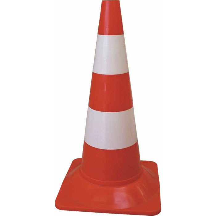 Cône plastique de signalisation