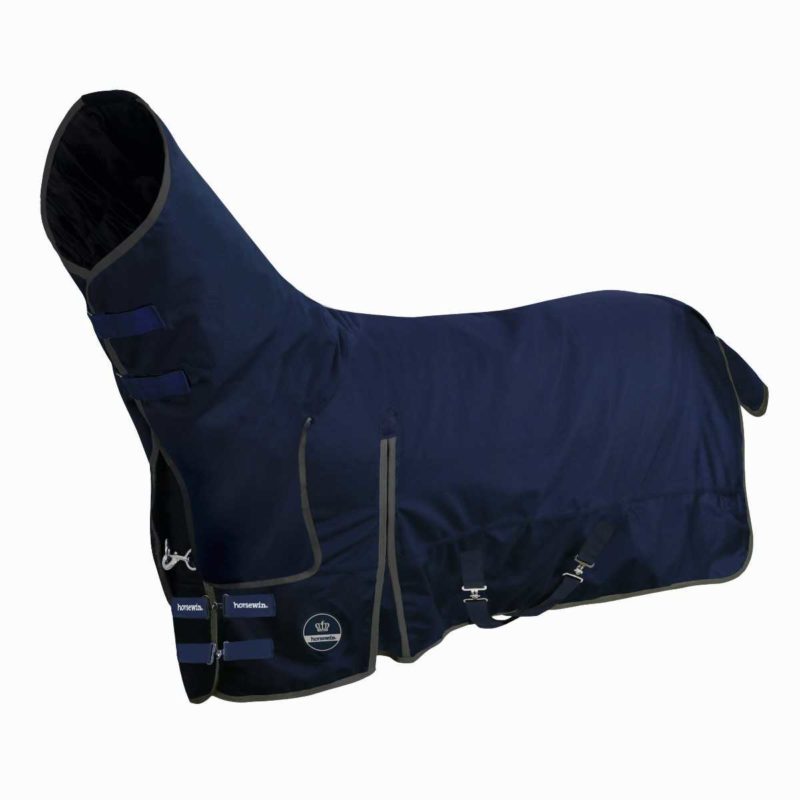Couverture d'extérieur 100g/m² couvre-cou intégré - Horsewin Basic