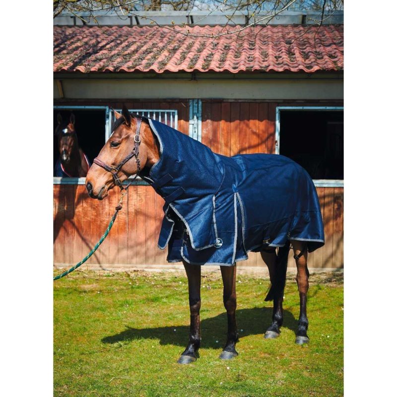 Couverture d'extérieur 300g/m² couvre-cou intégré - Horsewin Basic