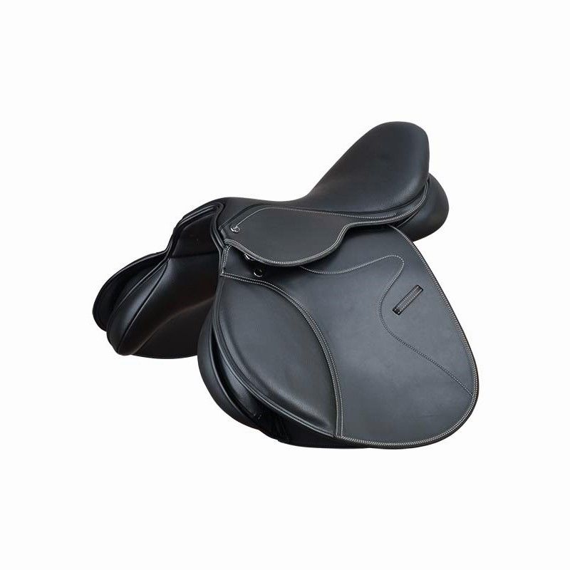 Selle d'obstacle synthétique - Noir